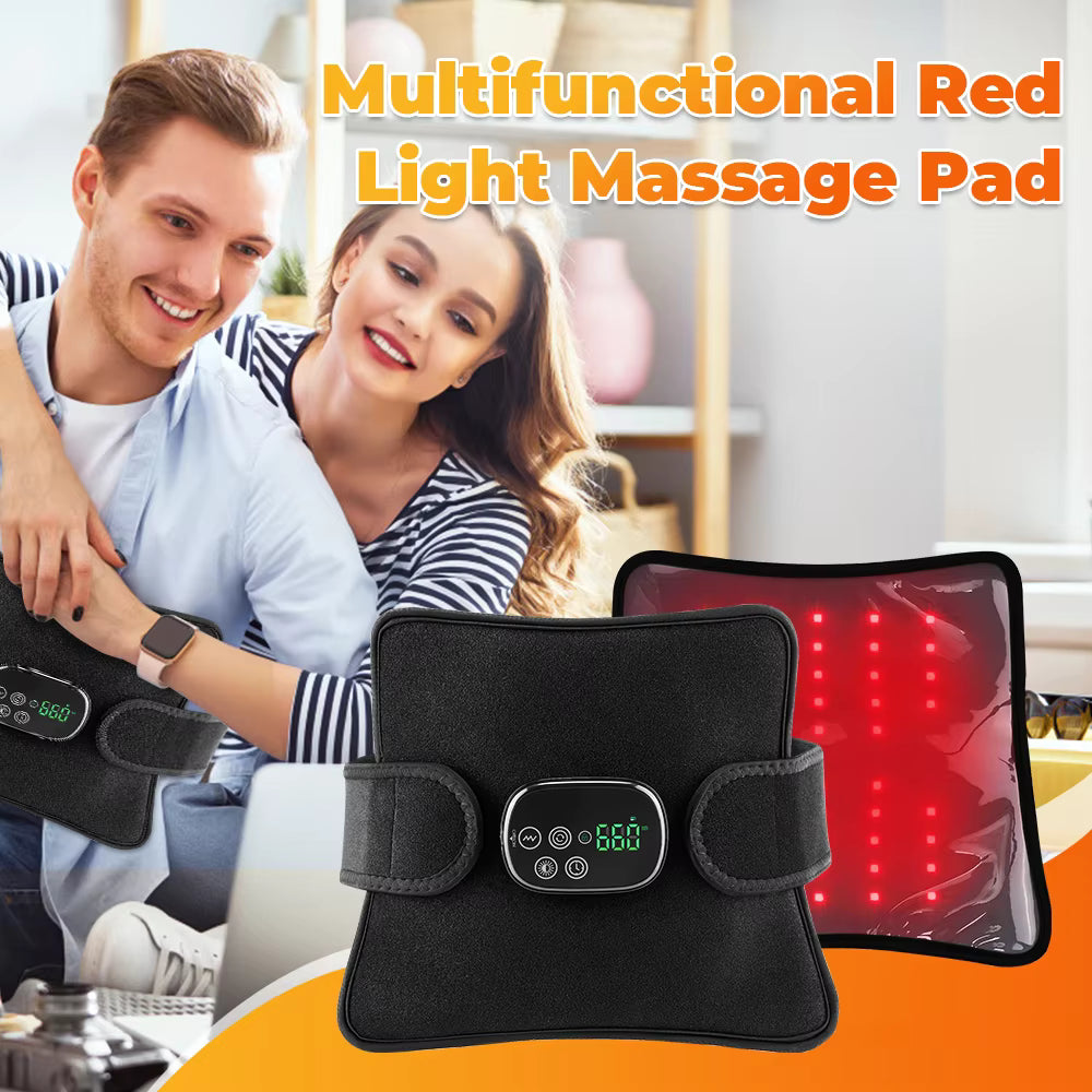 LED Red Light & Infrared Cordless Heating Belt Waist Massager